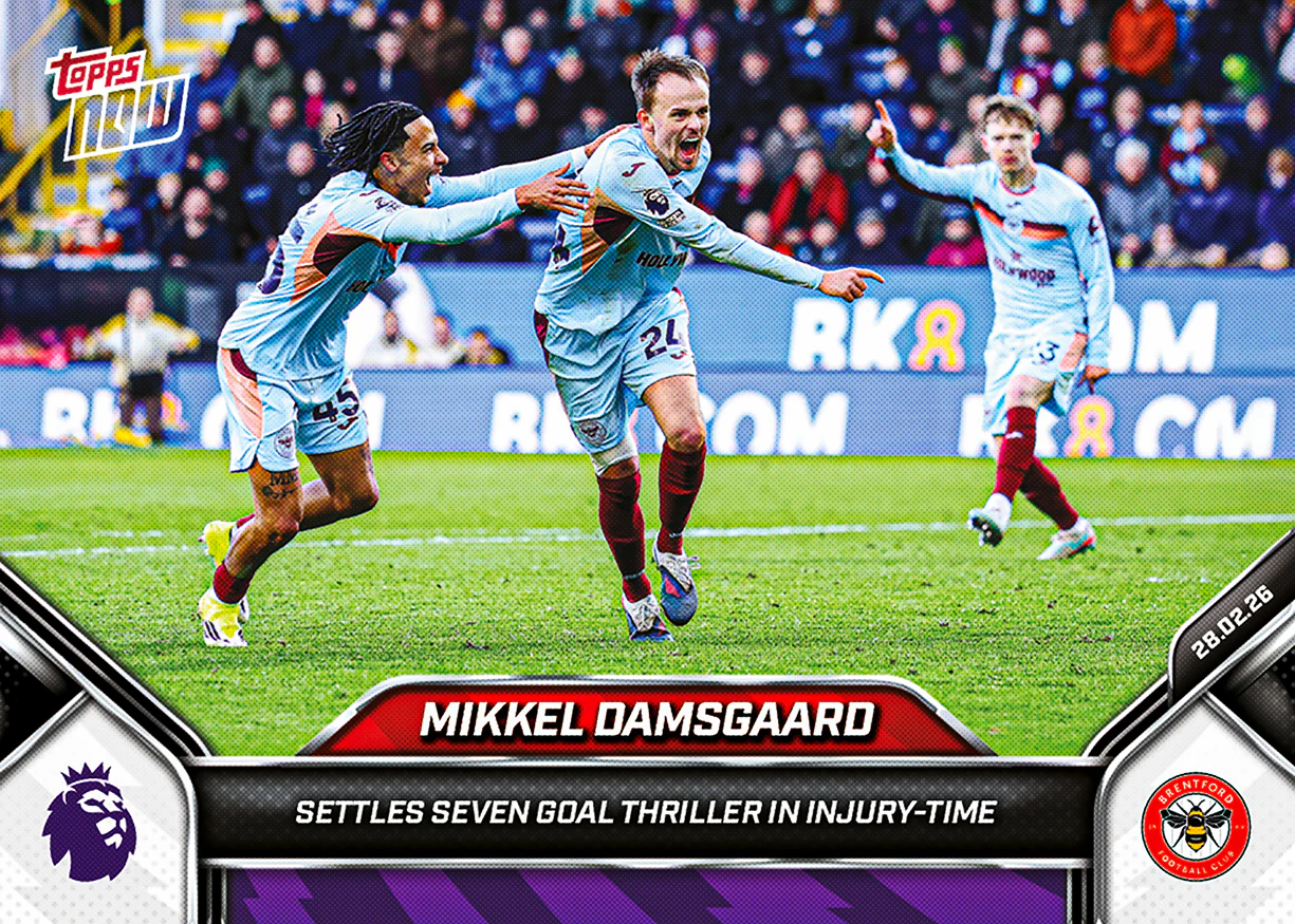 Mikkel Damsgaard - 2025-26 Premier League Topps NOW® - Card 146 - PR: 149