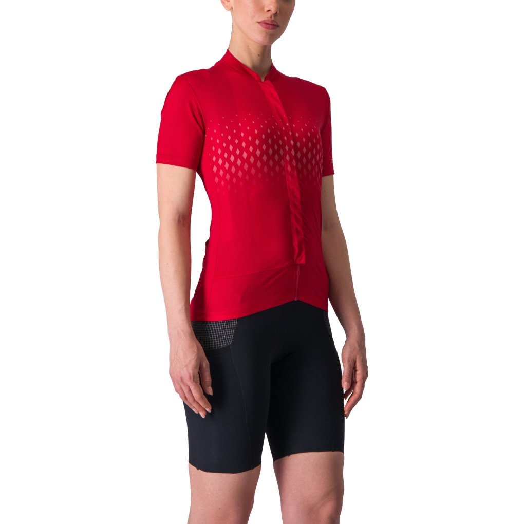 Castelli Unlimited Sentiero 3 Jersey Women - rich red/mineral red 645