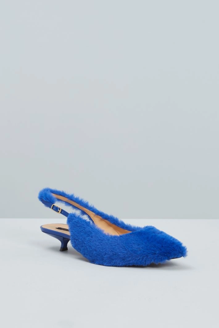 Slingback court shoes - BLUETTE