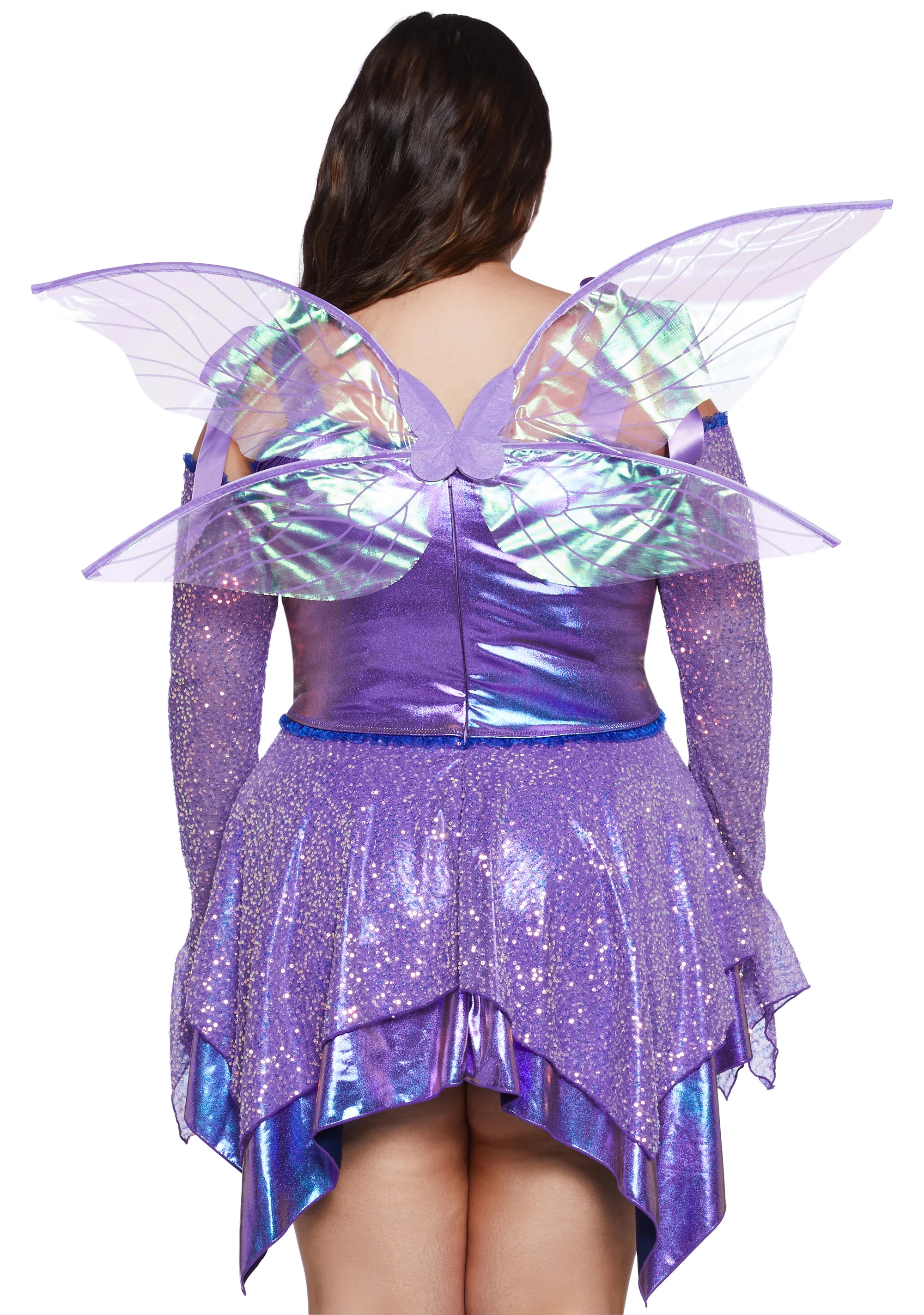 Plus Cyber Fairy Costume - Purple