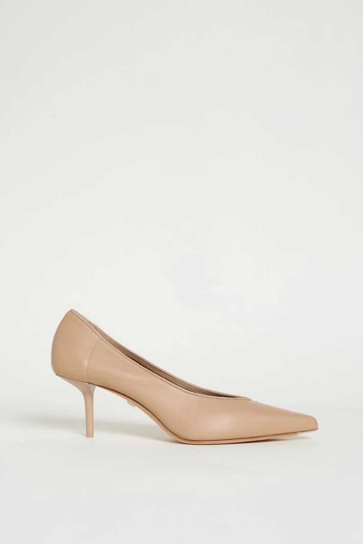 Nappa leather pumps - CAMEL