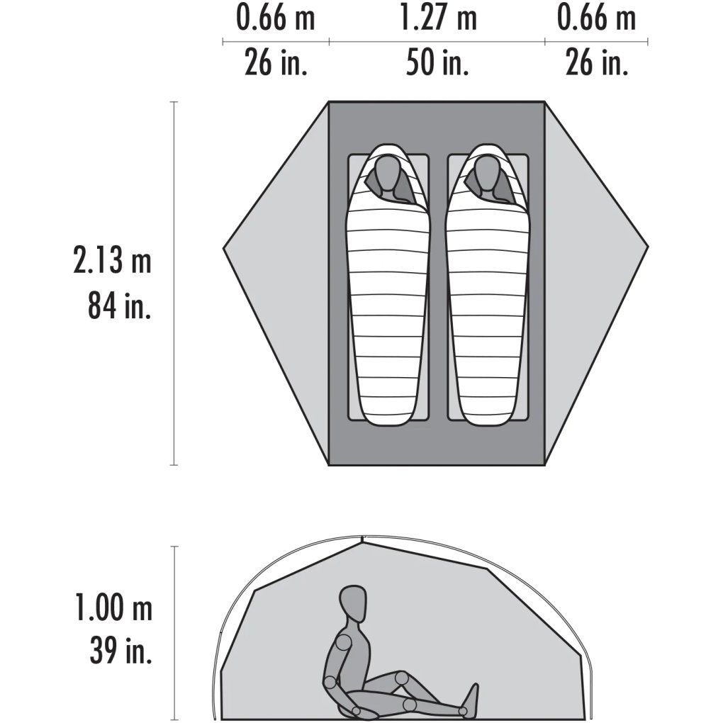 MSR FreeLite U24 2 Tent - Green