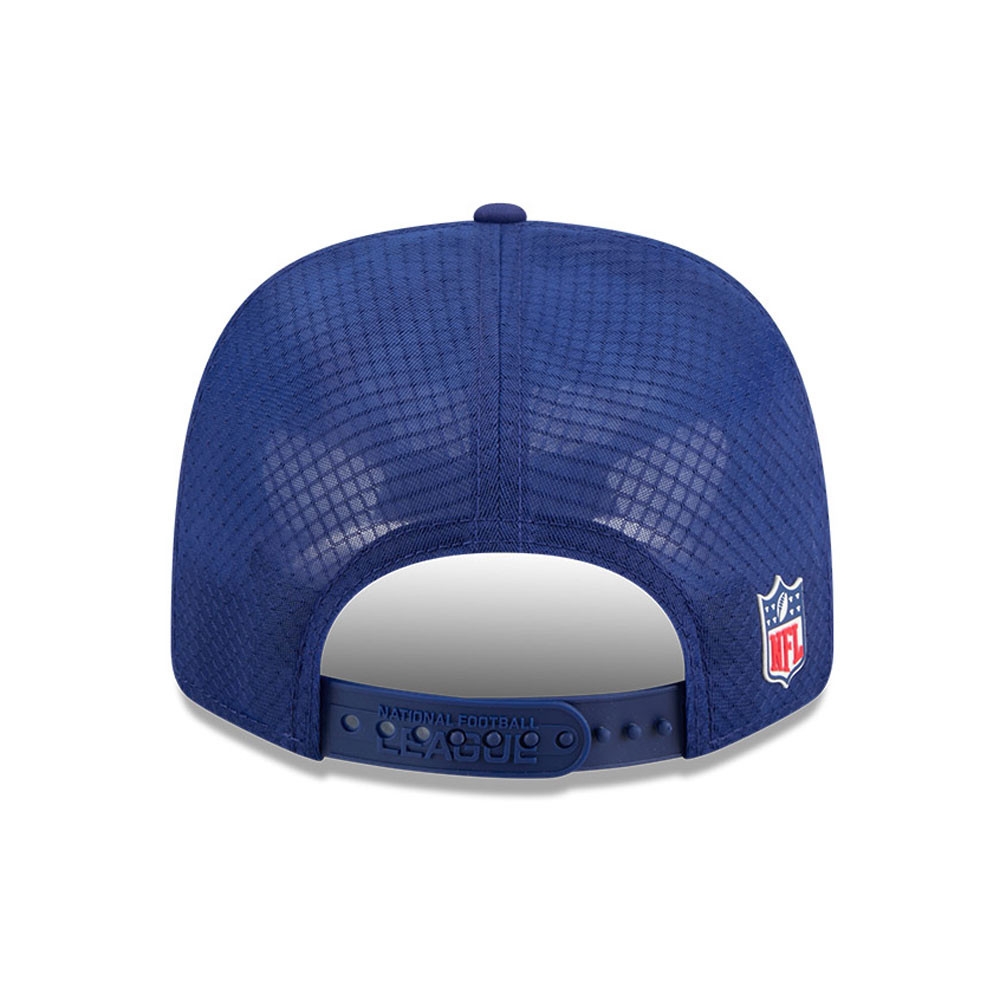 NFL Shield 2025 NFL On-Field Sideline 9SEVENTY Trucker Snapback Cap Blue
