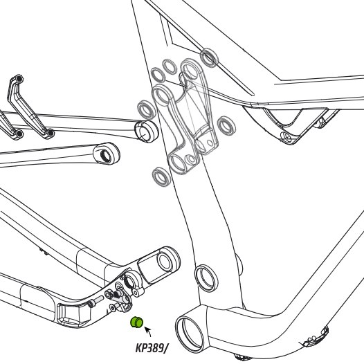 Cannondale KP389/ Front Derailleur Swivel Stop for Jekyll 27.5
