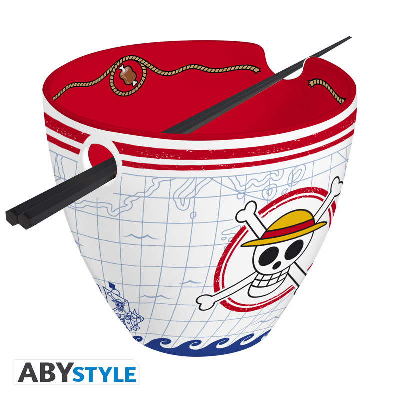 ONE PIECE Ramen Bowl with chopsticks Monkey D. Luffy