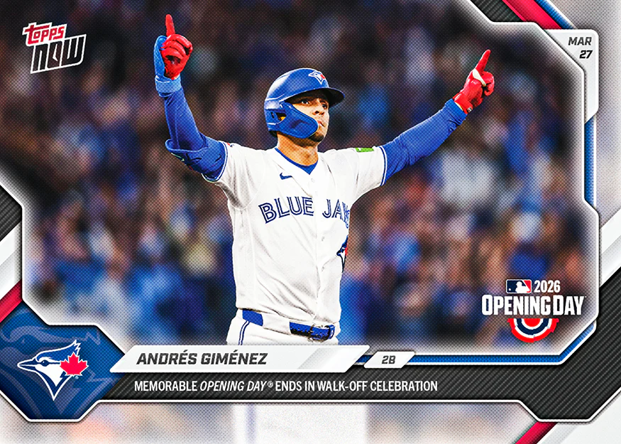 Andrés Giménez - 2026 MLB Topps NOW® - Card 15 - PR: 556