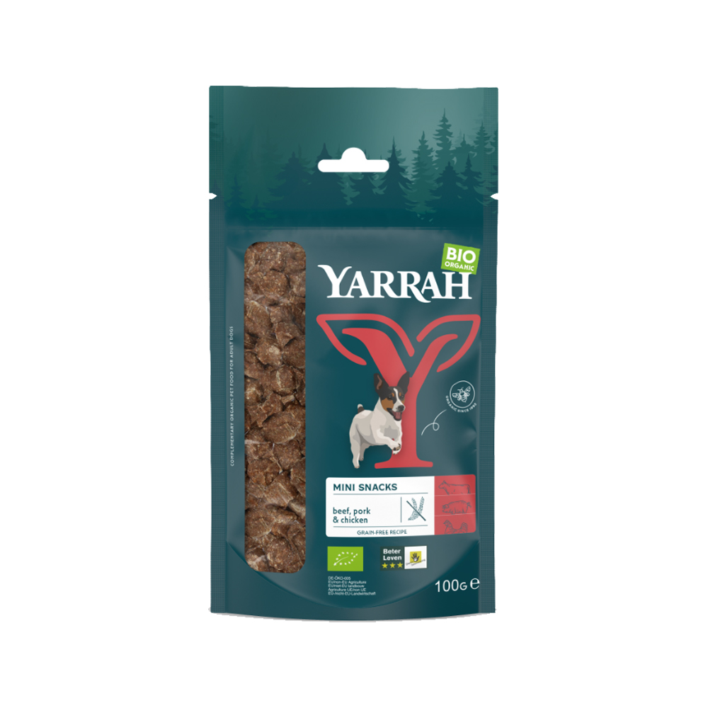 Yarrah Organic Mini Bites Dog Snack - 100g