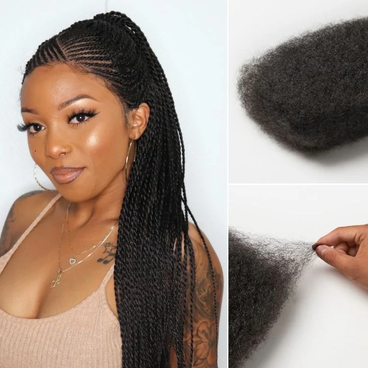 Readitress? Afro Kinky Bulk Human hair for Dreadlock Extensions, Repair Locs, Twists and Braids