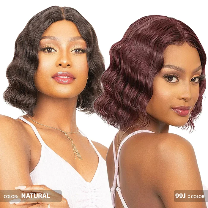 Janet Collection Natural Deep Part Wig 100% Natural Virgin Remy Human Hair Lace Front Wig - OKSANA