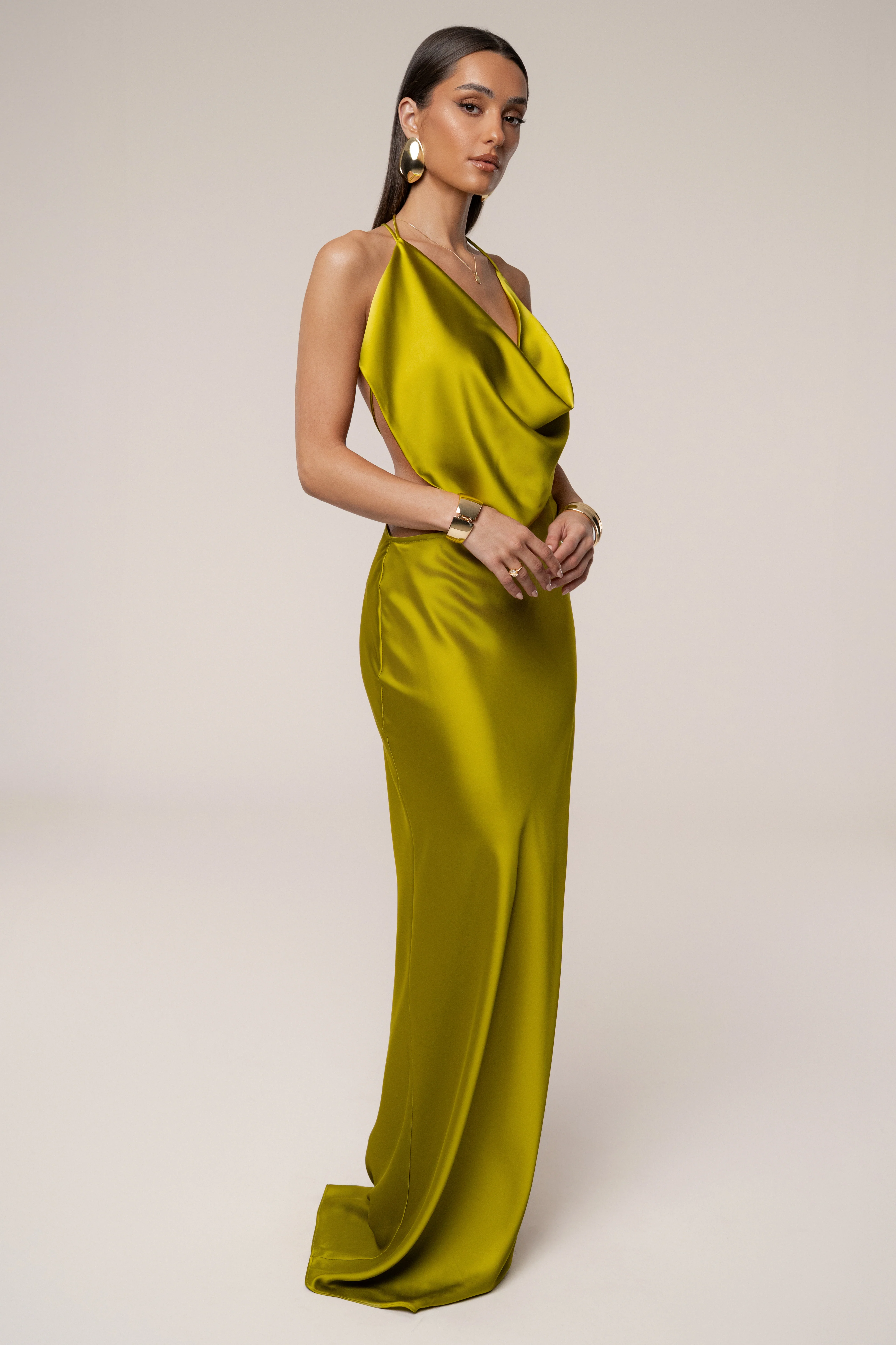 Moss Delmara Cowl Maxi Dress