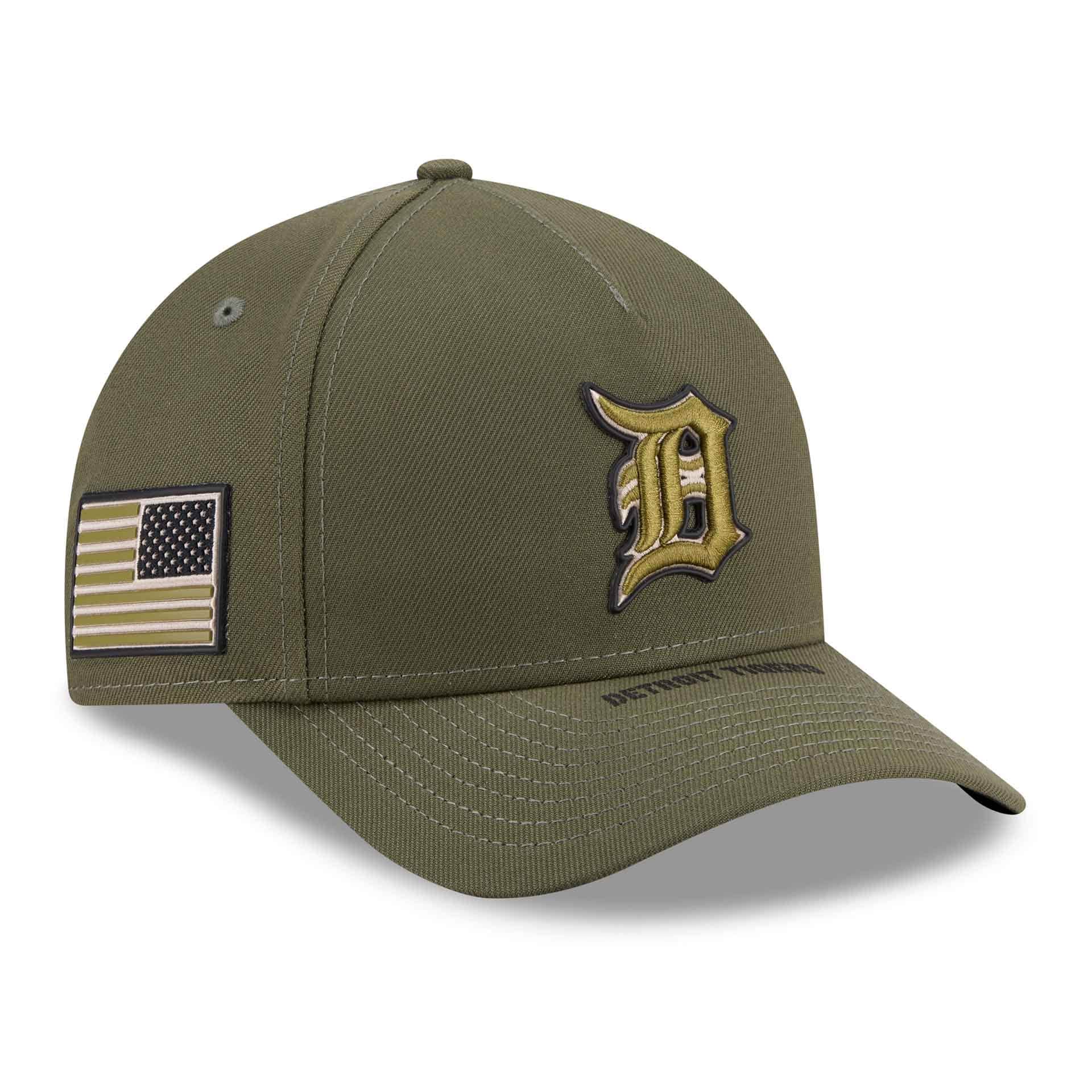 Detroit Tigers 2026 MLB Armed Forces 9FORTY M-Crown A-Frame Adjustable Cap Olive