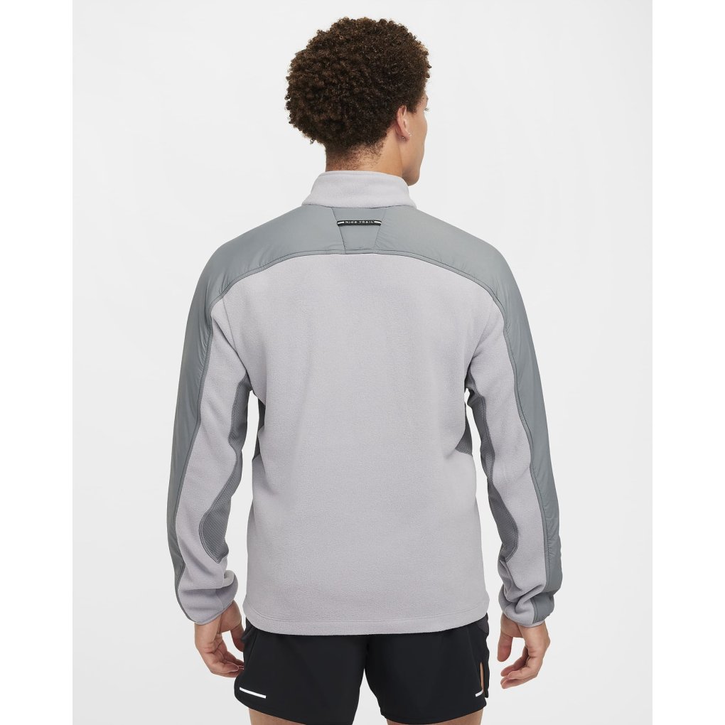 Nike Trail Polartec® 1/4-Zip Fleece Running Top Men - cement grey/smoke grey/black FV9962-078