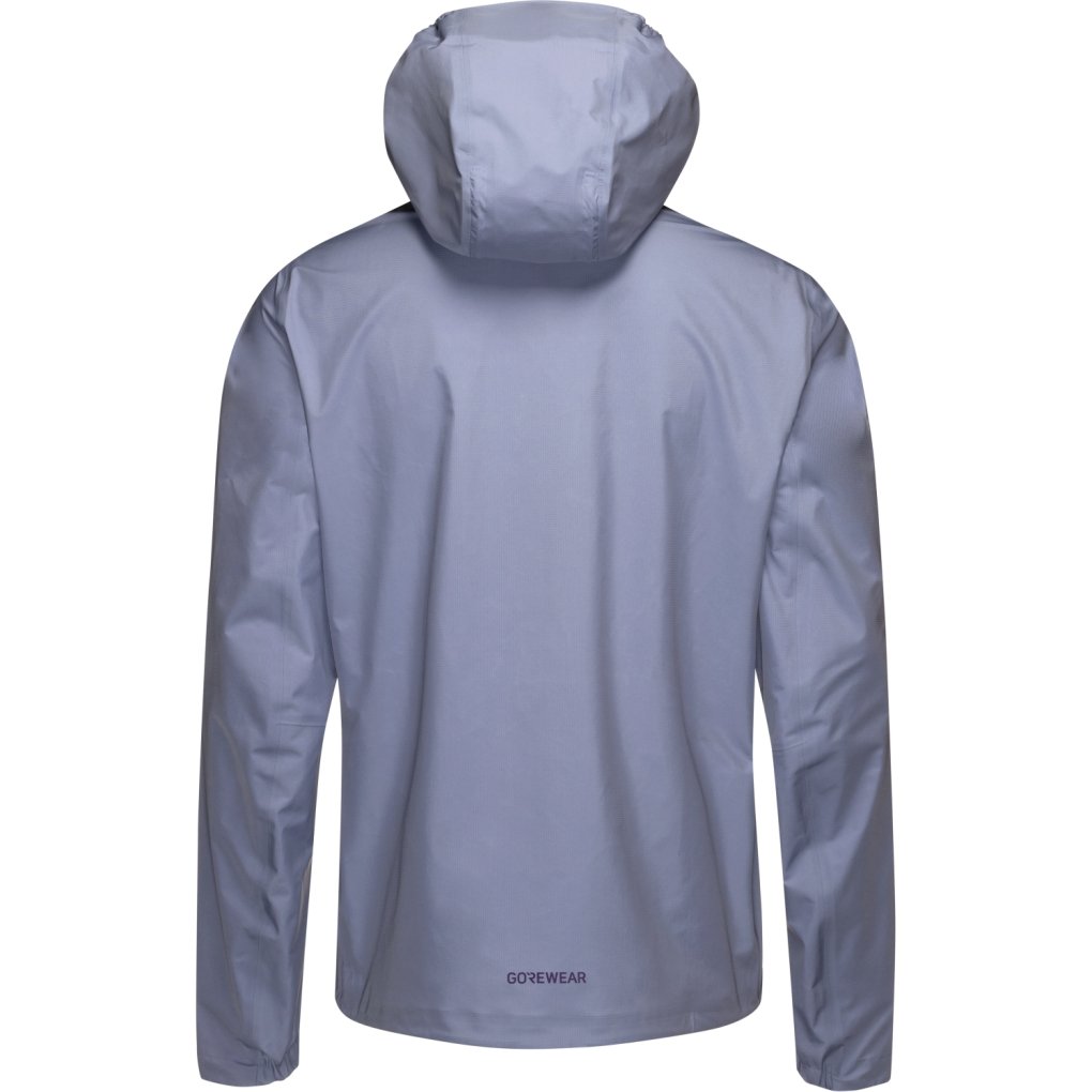 GOREWEAR Lupra 2.0 GORE-TEX Logo Hooded Jacket Men - amethyst grey / purple indigo DFDE