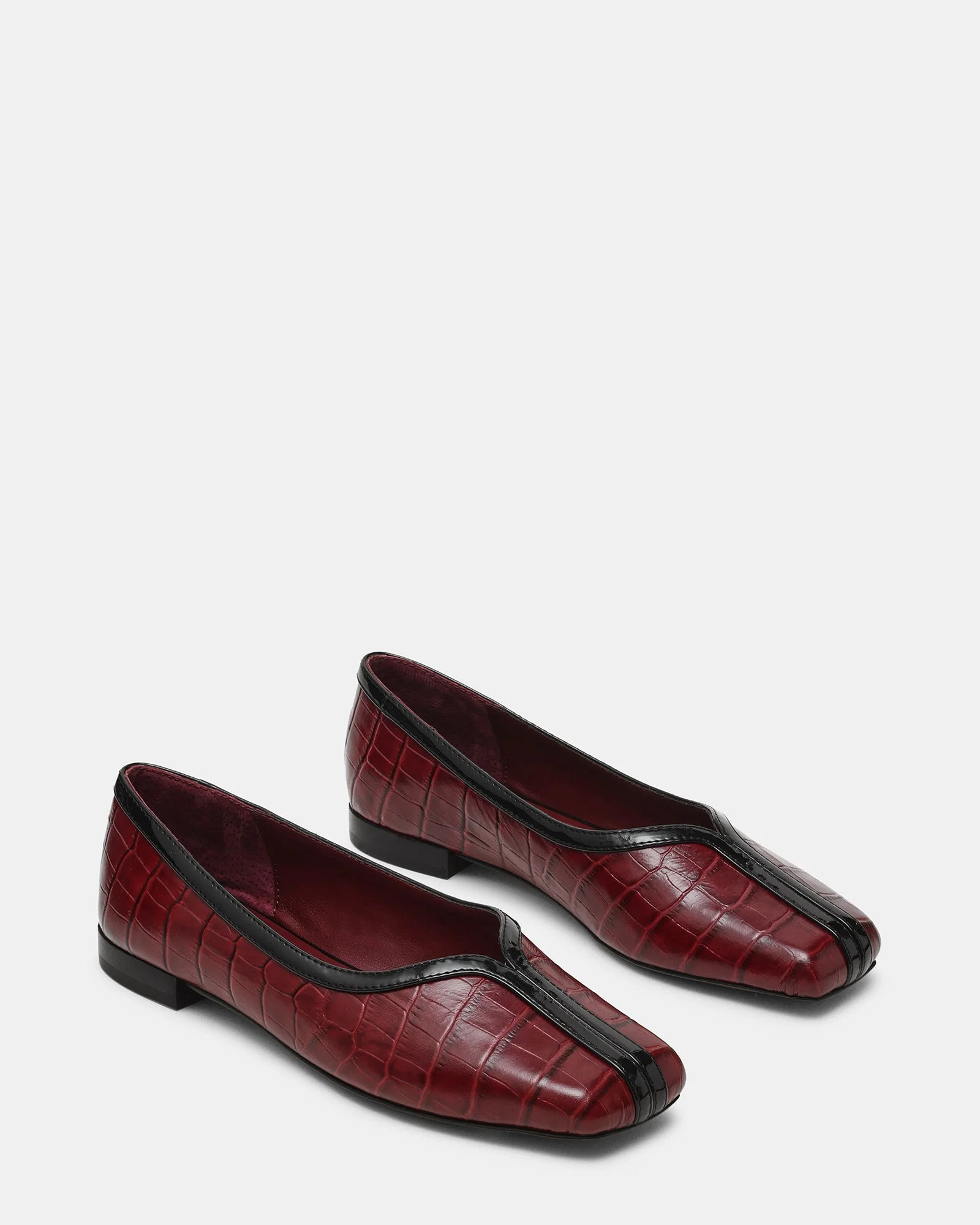 Dorelia Burgundy Crocodile Leather