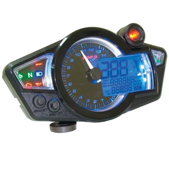 Koso RX1N Digital Gauge Multi-Function Universal with Blue FaceRef : 4491382 / 1056047