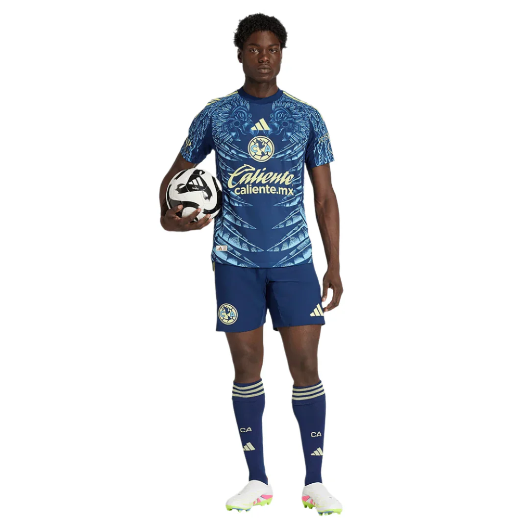 L. Malagon Men's Club América 25/26 Authentic Away Jersey (Blue)