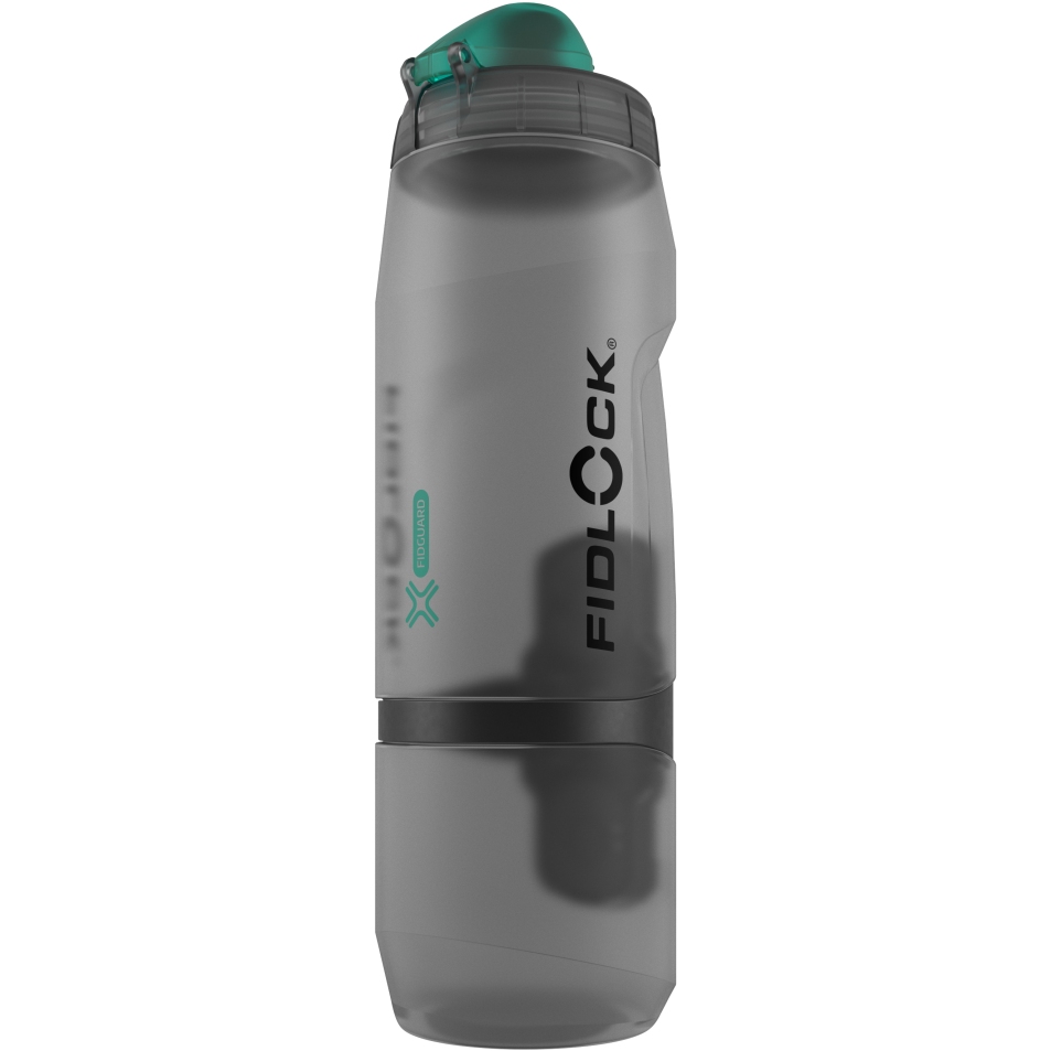 Fidlock Twist Single Bottle Antibacterial + Bottle Connector - 800ml | transparent black