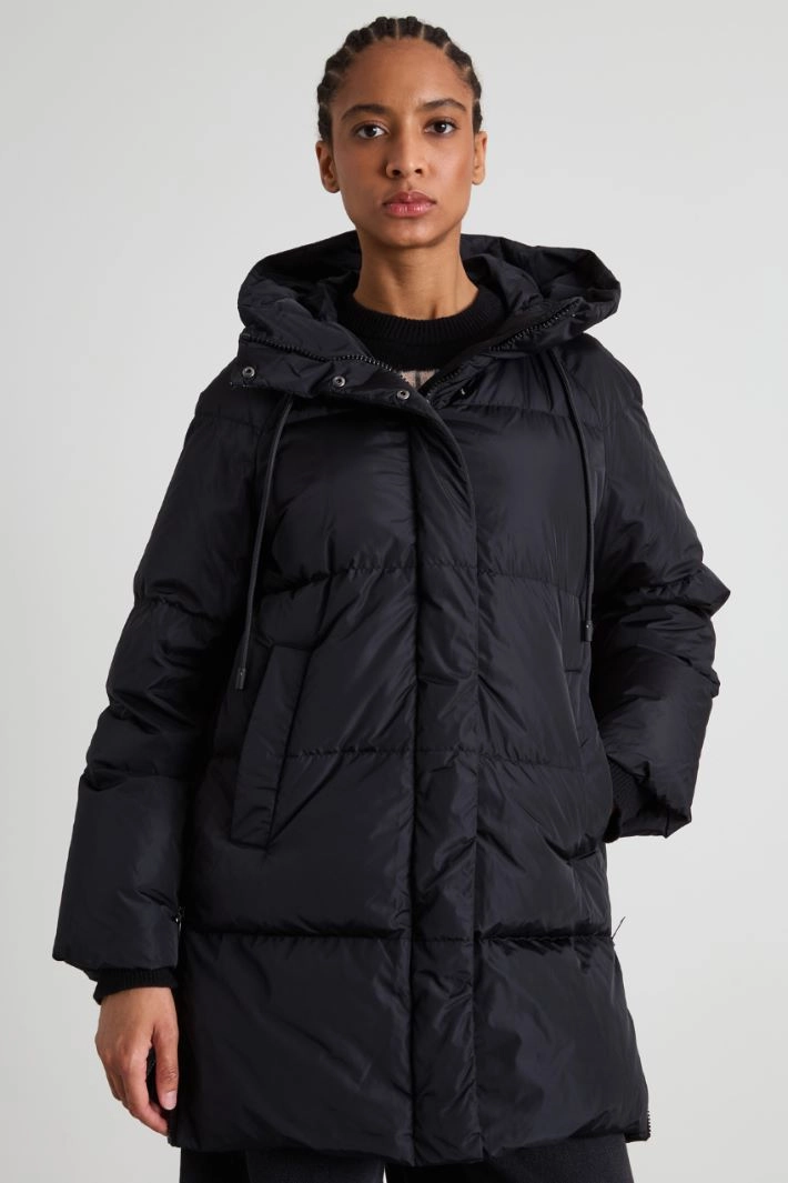 Water-repellent taffeta jacket - BLACK