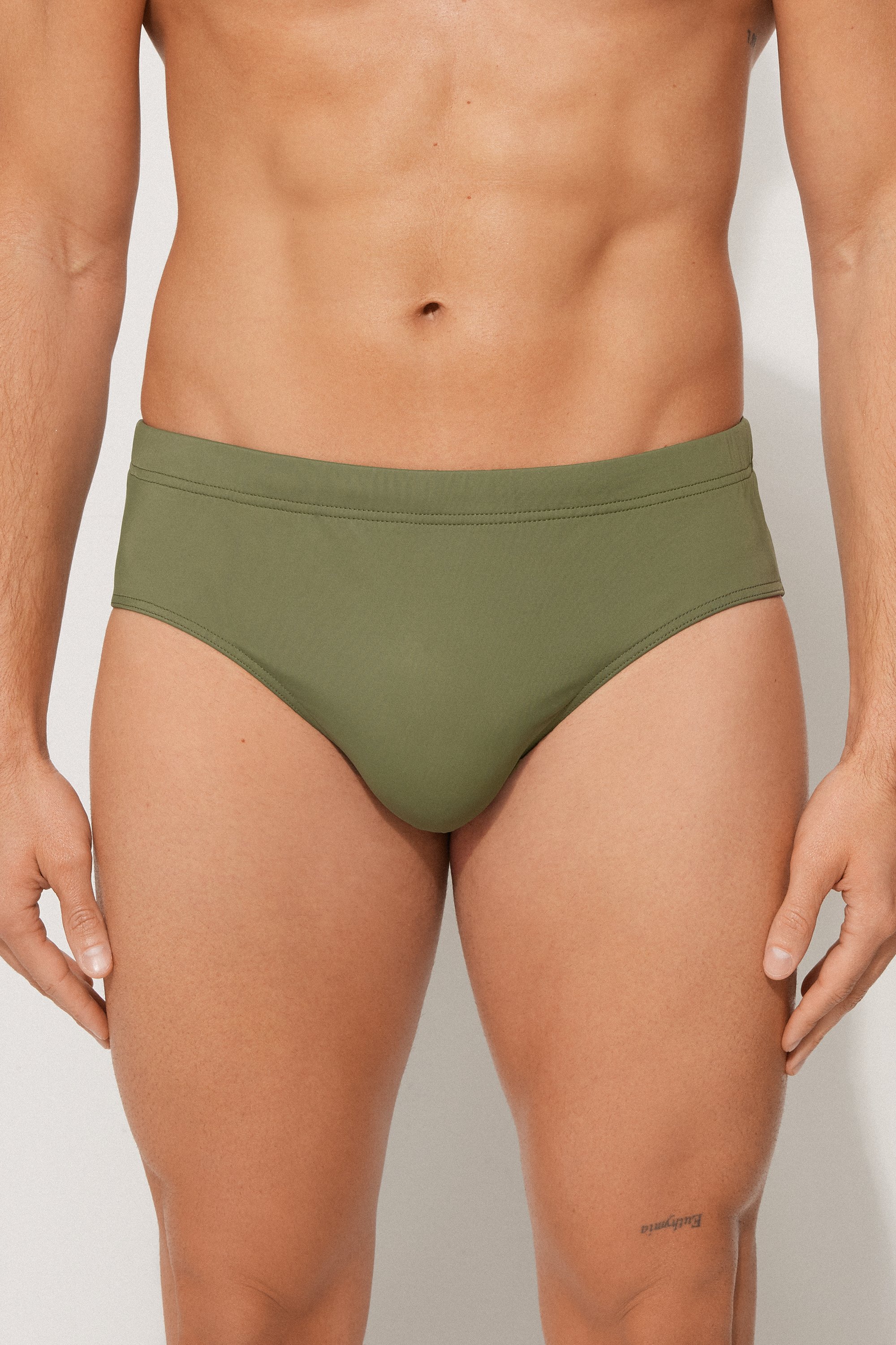 Basic Plain Colour Microfibre Swimming Trunks