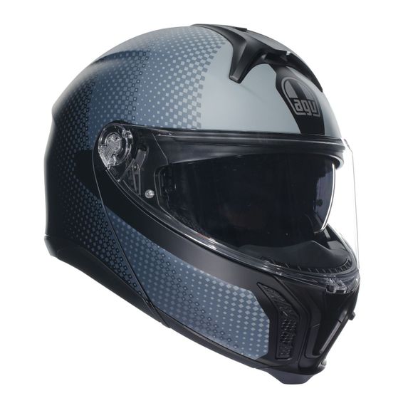 AGV TOURMODULAR Modular Helmet - TEXTOUR - Black / GreyRef: AG0996