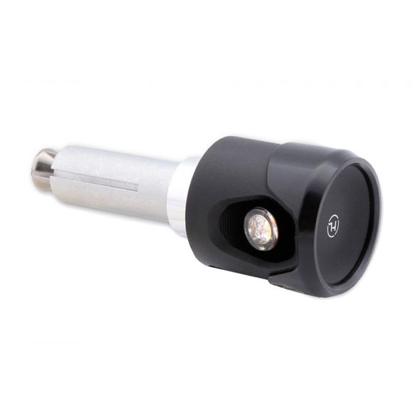 Highsider Handlebar Ends Indicators/Night Light AKRON- FLASH Universal - BlackRef: HGI0188 / 203-0060