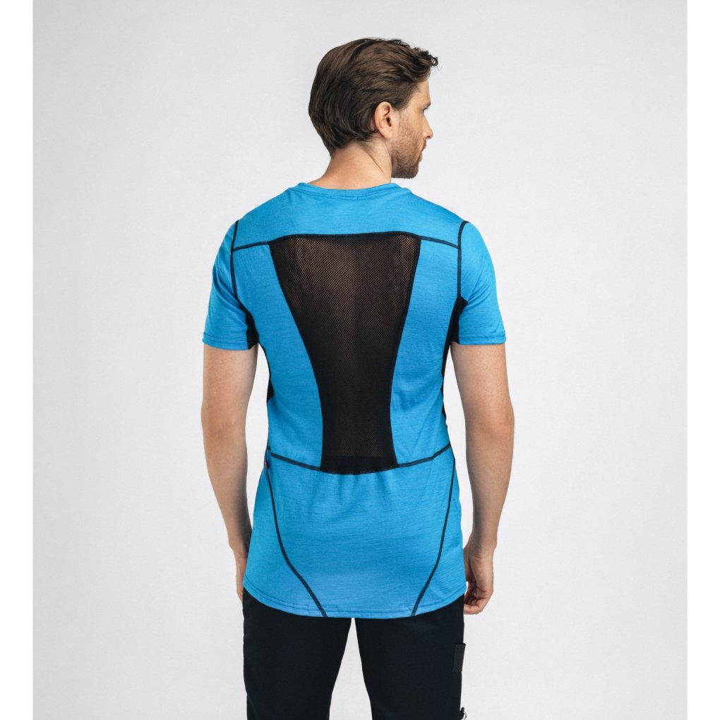 Aclima Lightwool 140 Sports T-Shirt Men - bluejay/jet black