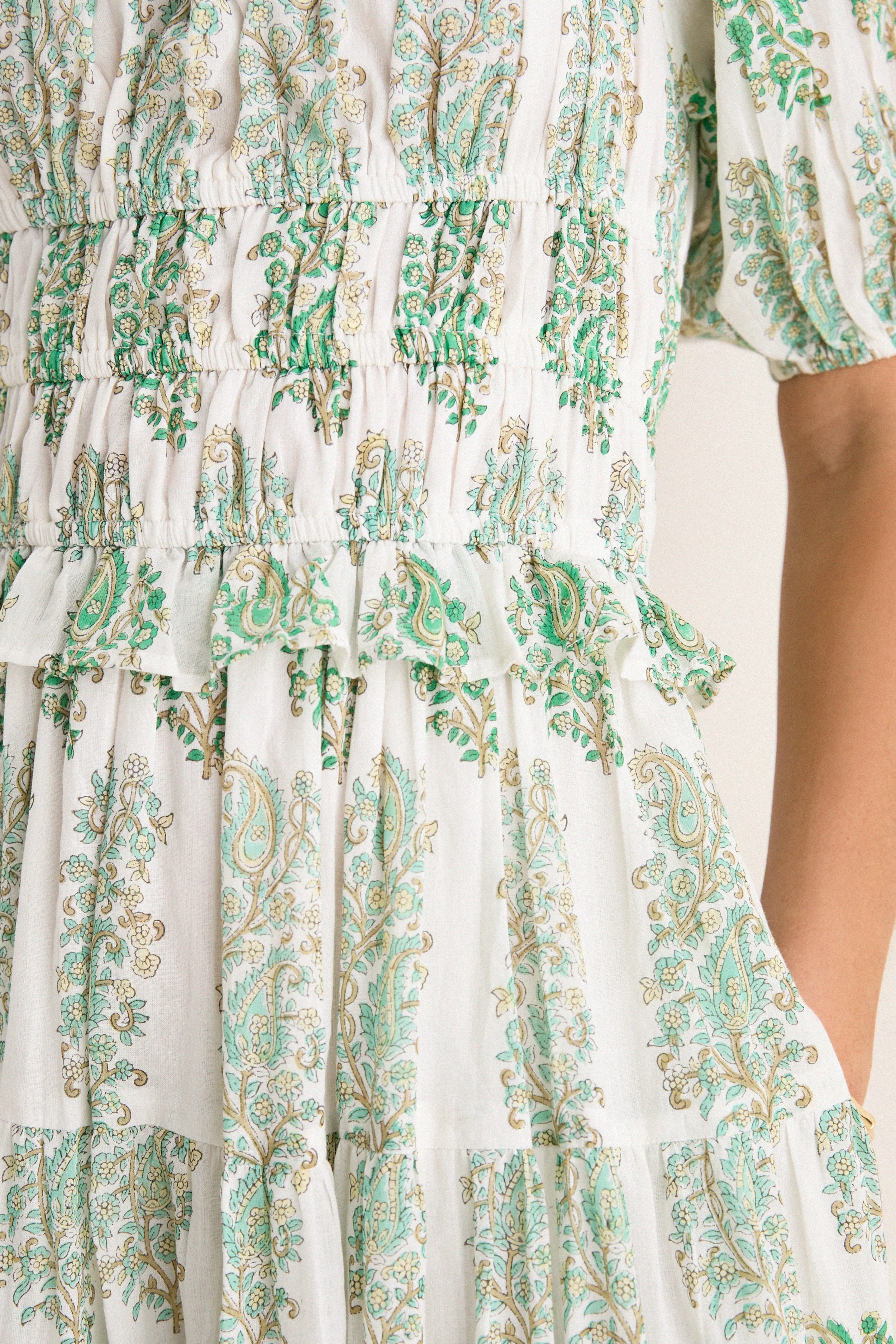 Green Mayura Percy Midi Dress