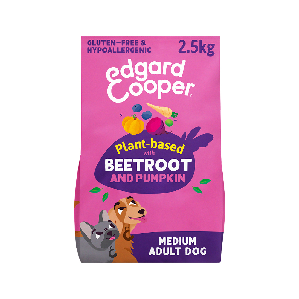 Edgard & Cooper - Adult Plant Based - Dog Food - Beetroot & Pumpkin - 2.5kg
