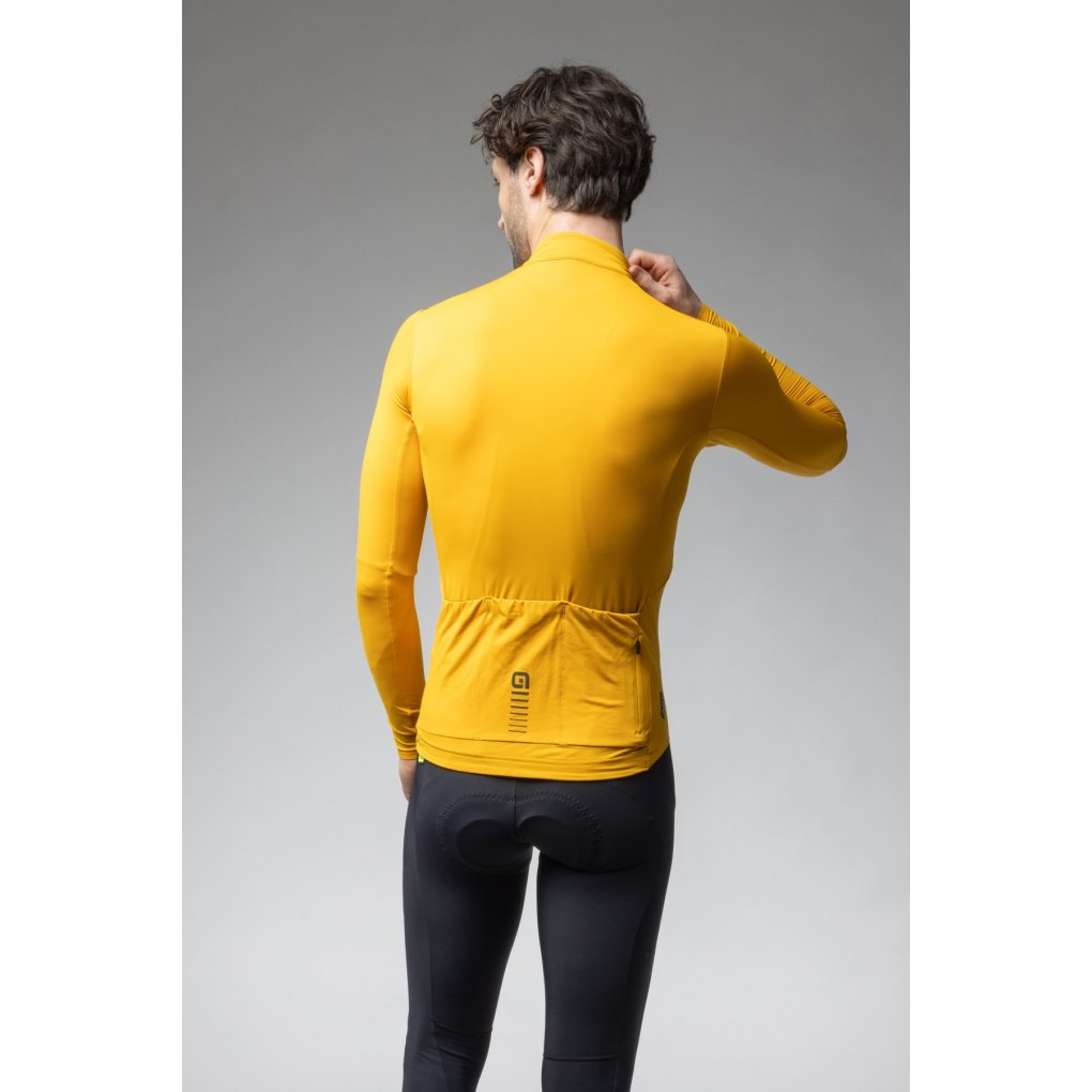 Alé R-EV1 Warm Race Long Sleeve Jersey Men - yellow