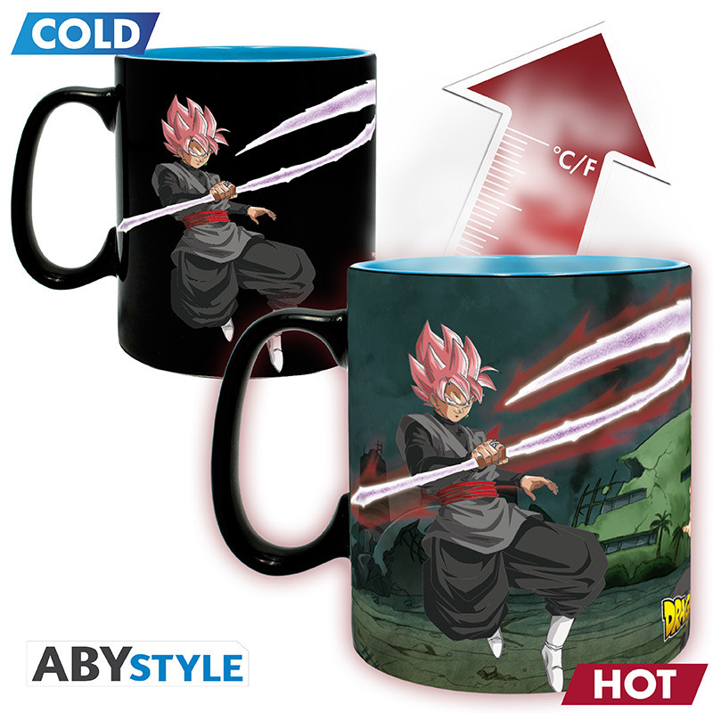 DRAGON BALL SUPER Mug Heat Change Saiyans vs Black
