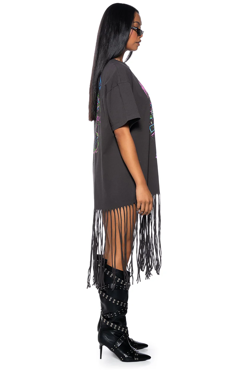 Def Leppard Oversized Shirt Dress