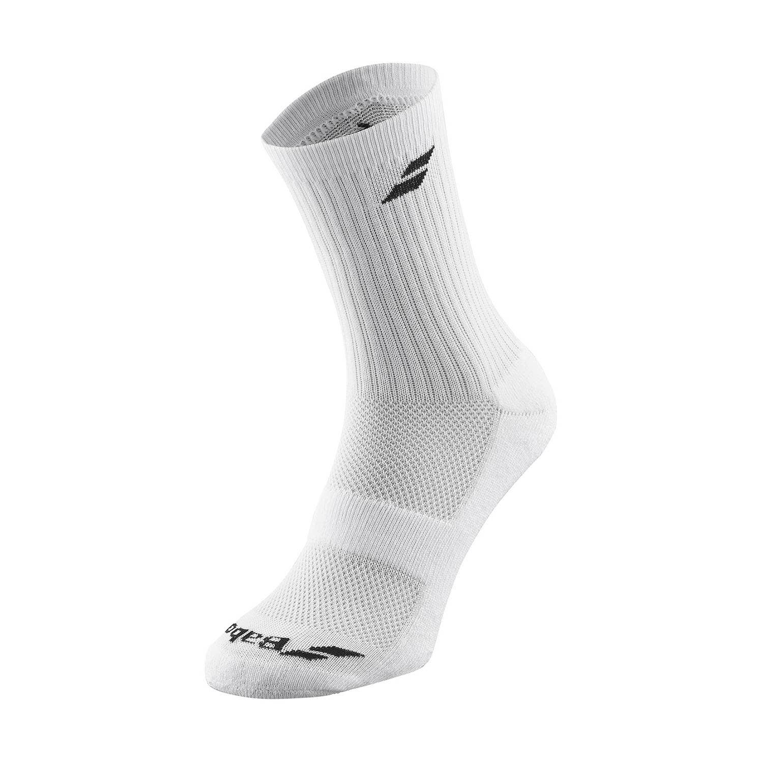 SOCKS BABOLAT PACK 3 PAIRS WHITE JUNIOR