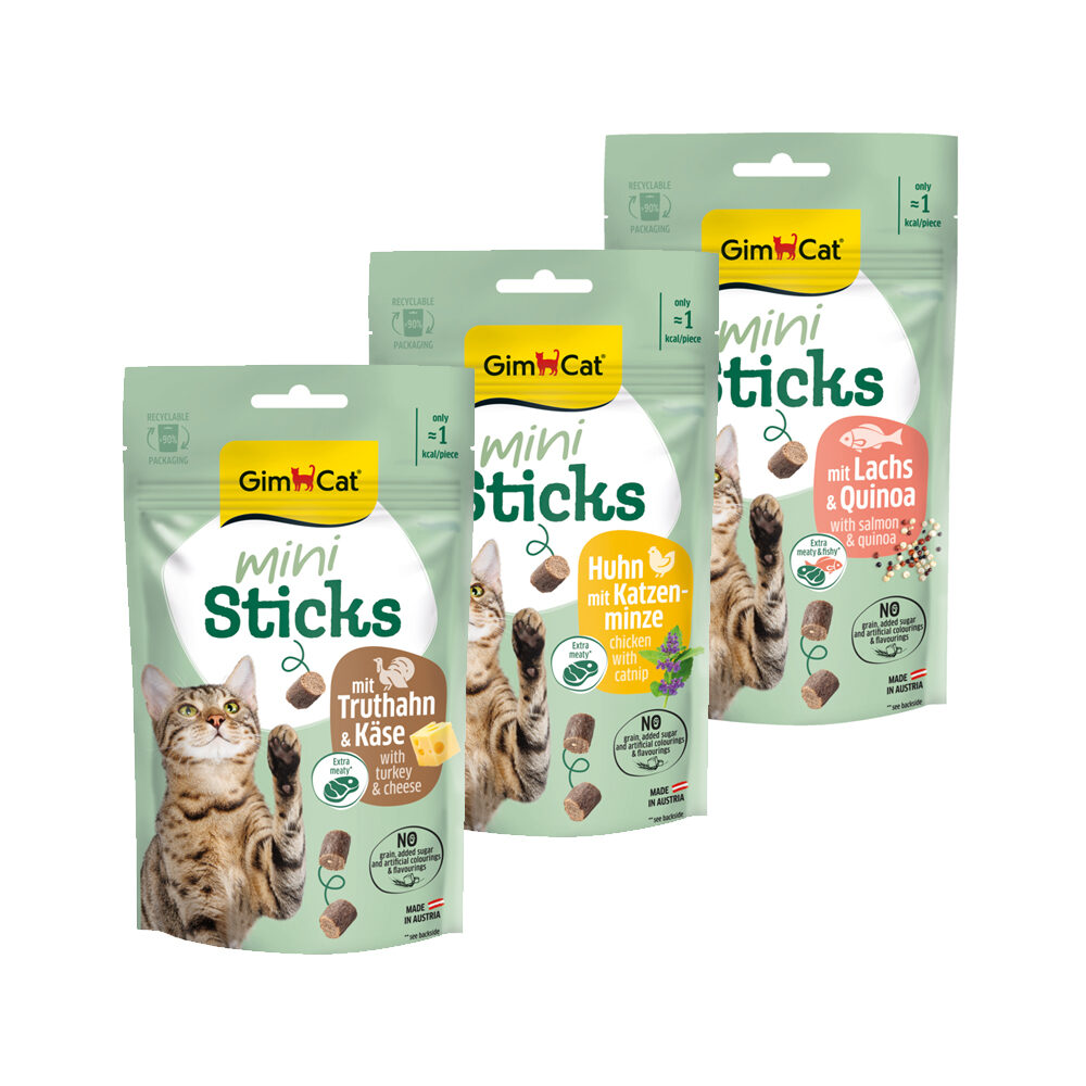 GimCat Mini Sticks - Chicken & Catnip - 50g