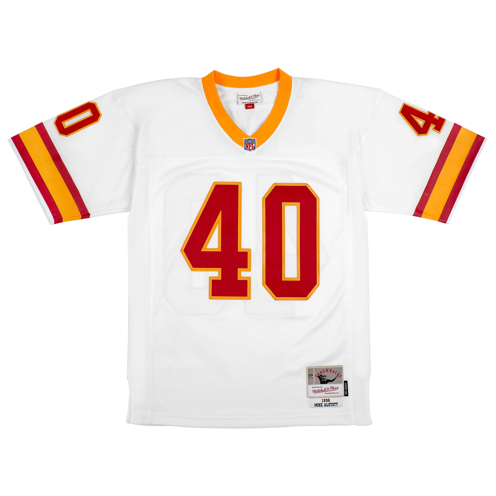 Mike Alstott #40 Tampa Bay Buccaneers Mitchell & Ness Throwback NFL Jersey White