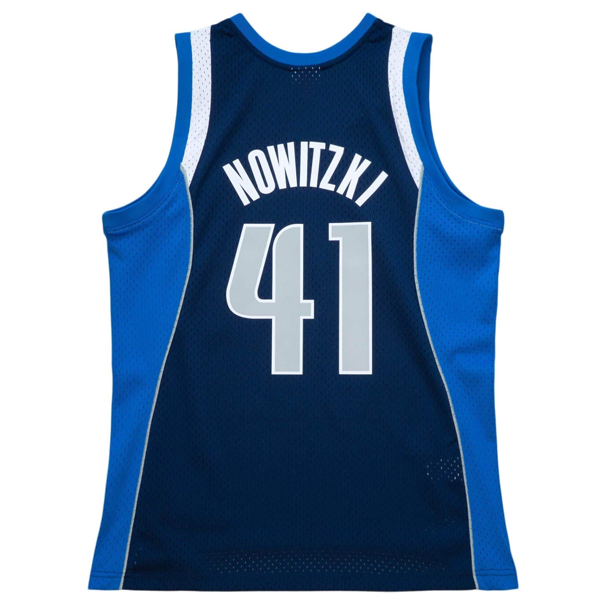 Dirk Nowitzki #41 Dallas Mavericks 2011-12 Mitchell & Ness Swingman NBA Jersey Navy