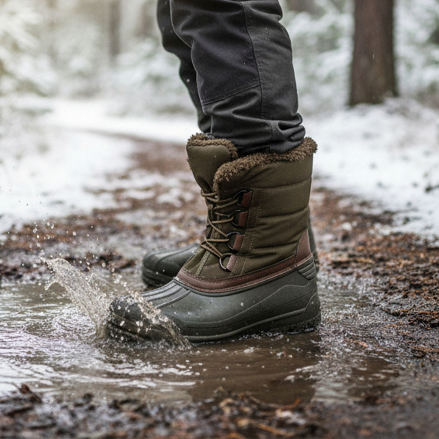 Almwalker Polar Extreme Winter Boots Men (Olive\/Black)