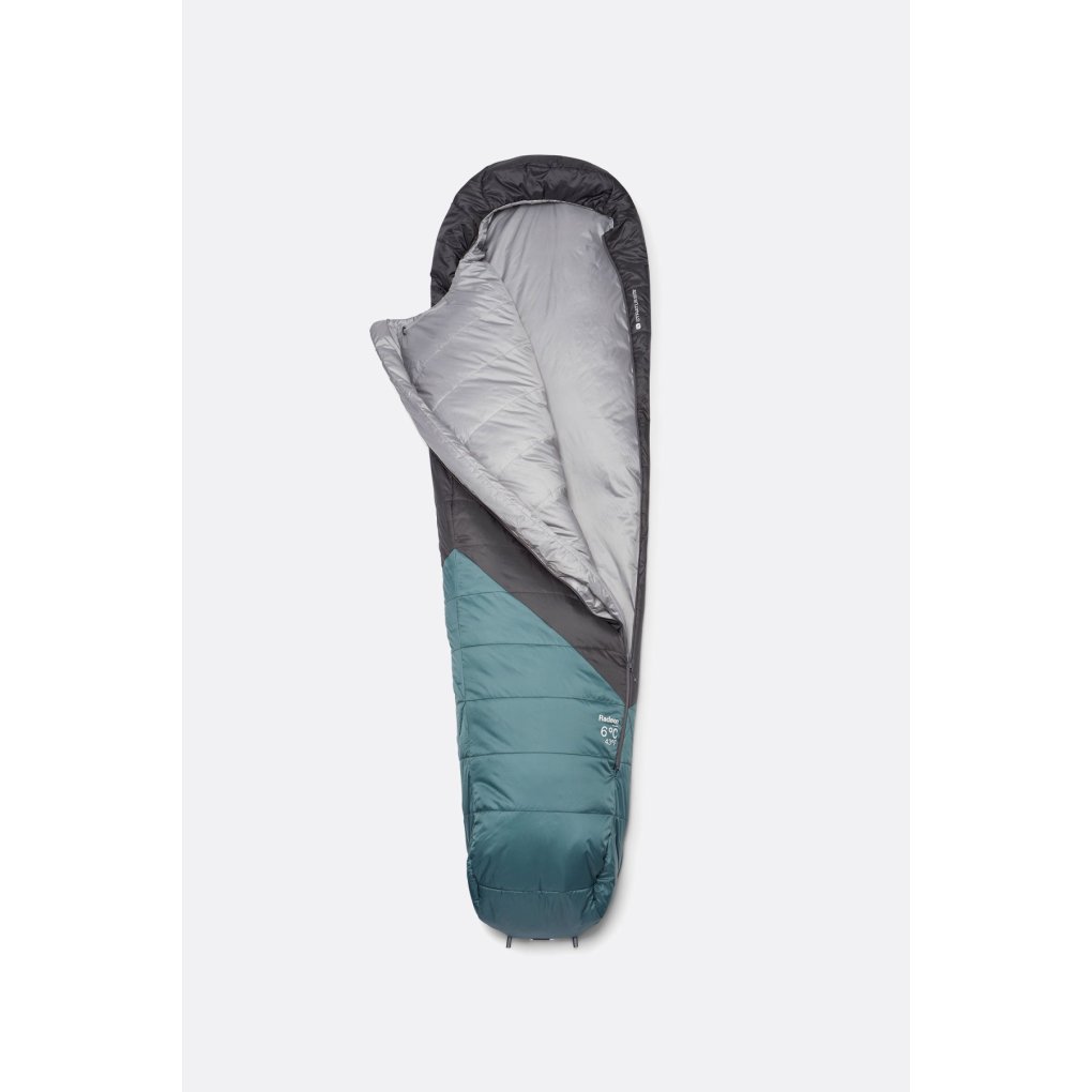 Rab Radeon 0C / 32F Sleeping Bag - Long - Zip left - sage/graphene