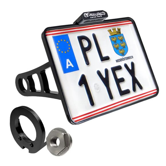 Heinz Bikes license plate holder Rear registration lightRef: HEIZ00549A / 20302038