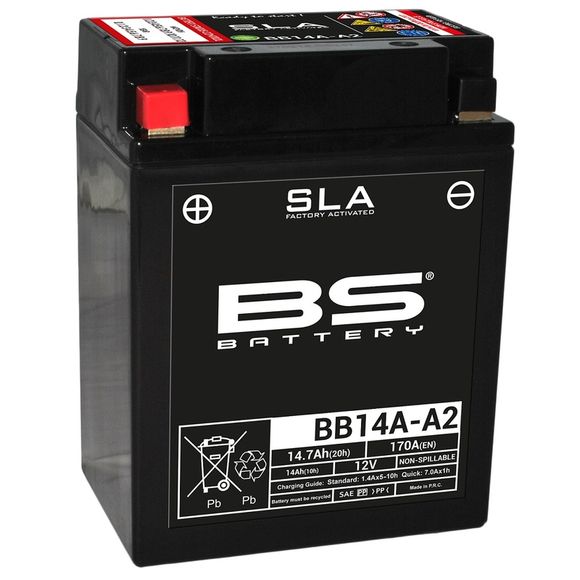 Batterie BS Battery SLA sans entretien activé usine - BB14A A2Ref : BSB00080A / 1080689