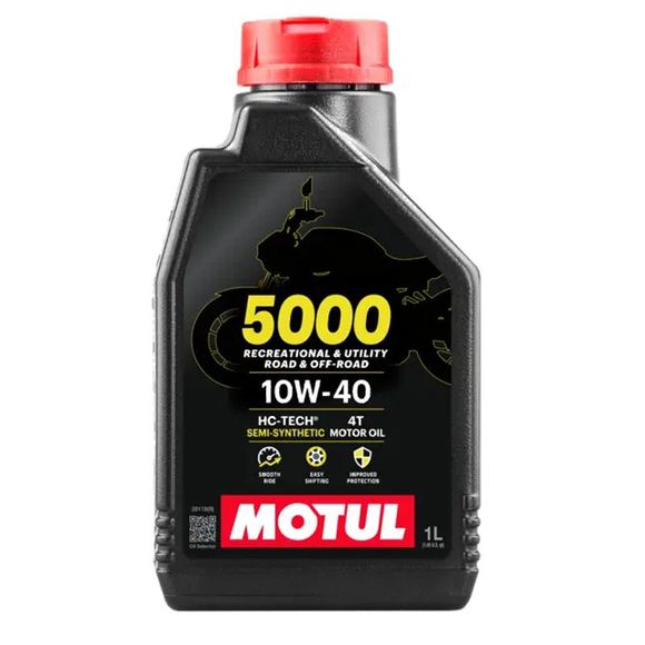 Huile moteur Motul 5000 10W40 4T 1L UniverselRef : MOT0143 / 104054