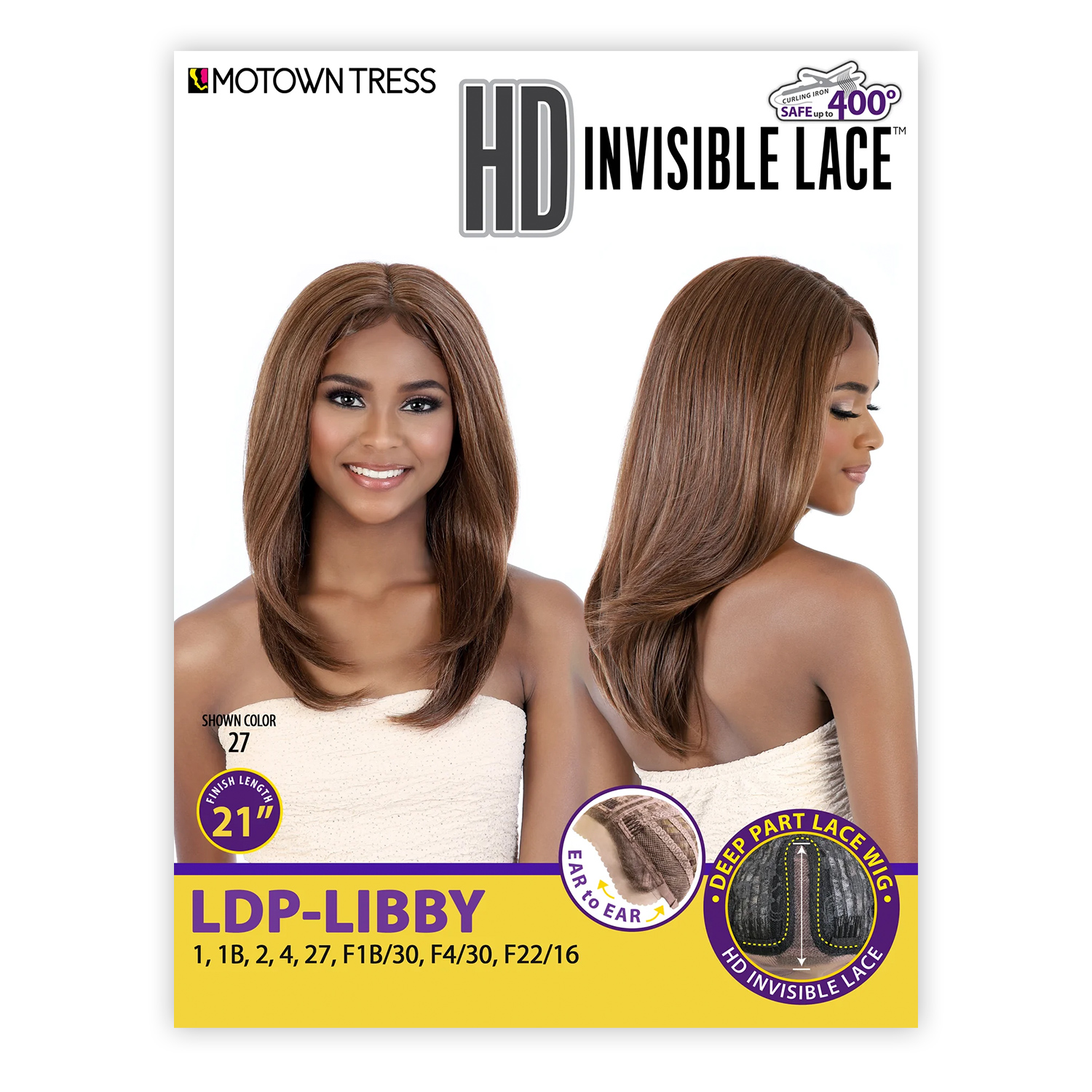 Motown Tress HD Lace Front Wig Invisible Deep Part Lace LDP-Libby