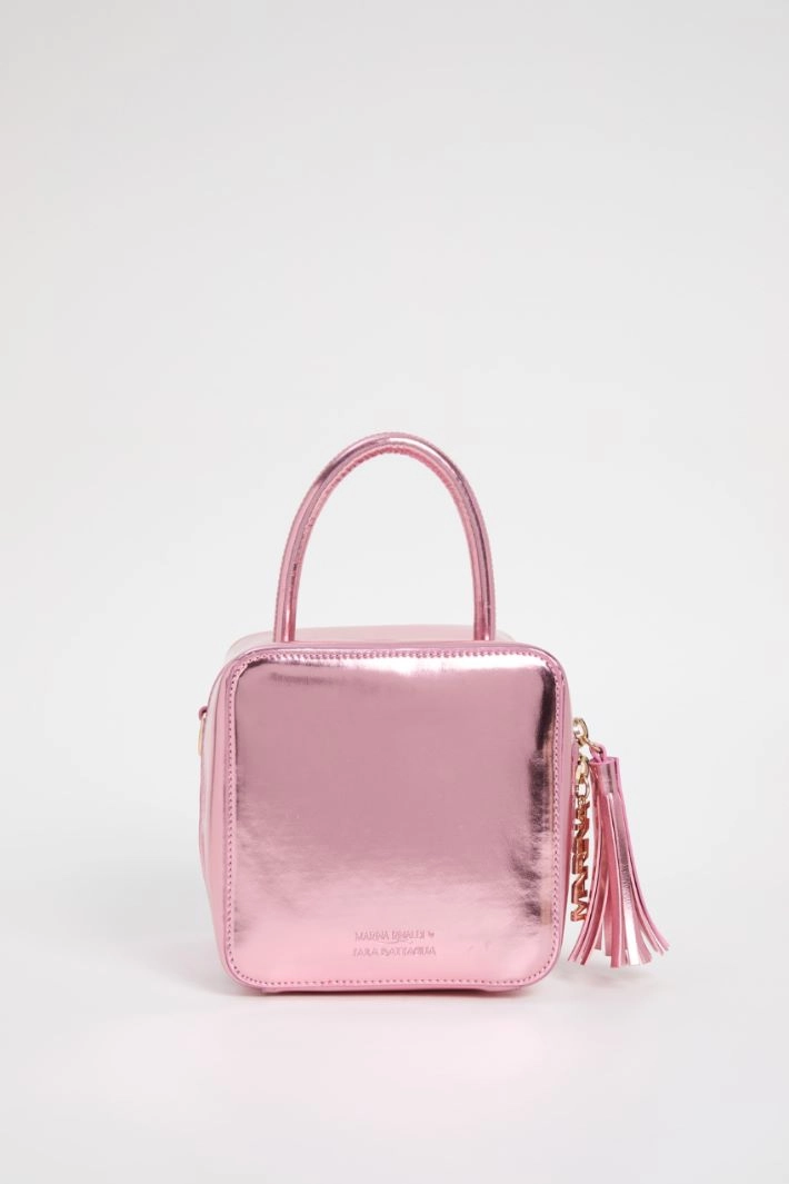 Laminated cube bag - PINK