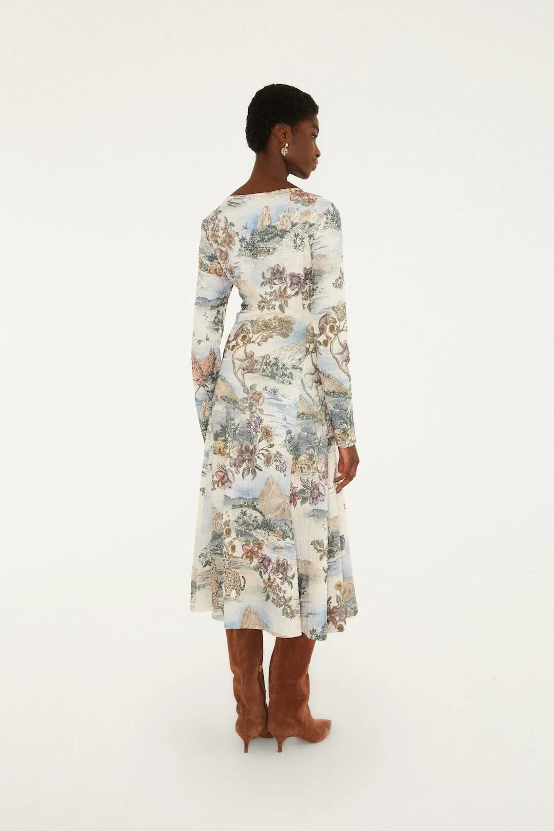 Toile De Rio Textured Midi Dress
