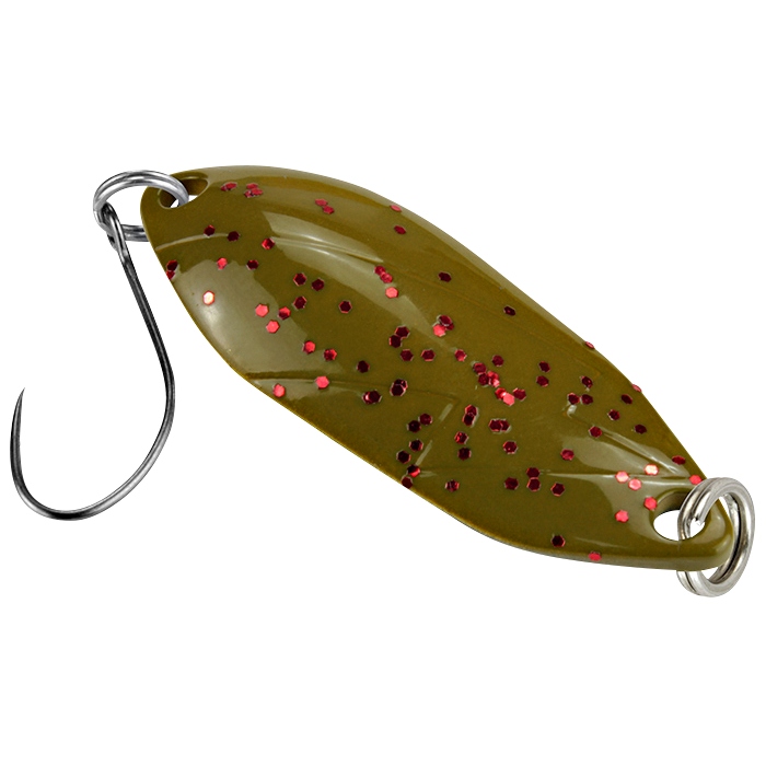 FTM Trout Spoon Hit (3.3 g, Motoroil Glitter\/Black)