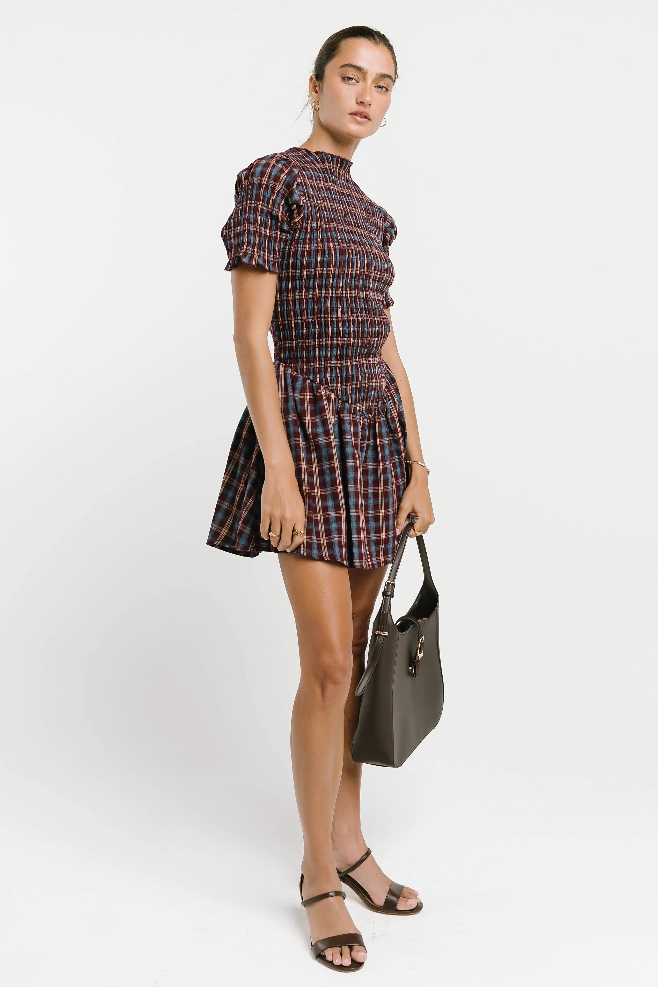 Maria Plaid Mini Dress