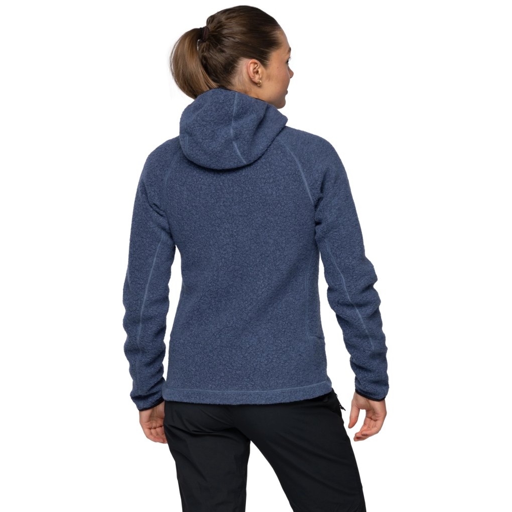 Bergans Vaagaa Merino Terry Midlayer Hoodie Jacket Women - granite blue