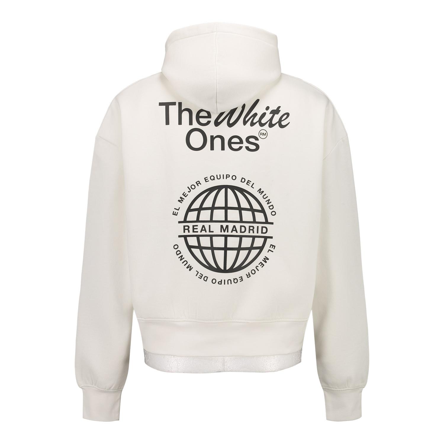 Mens The White Ones Graphic Hoodie White