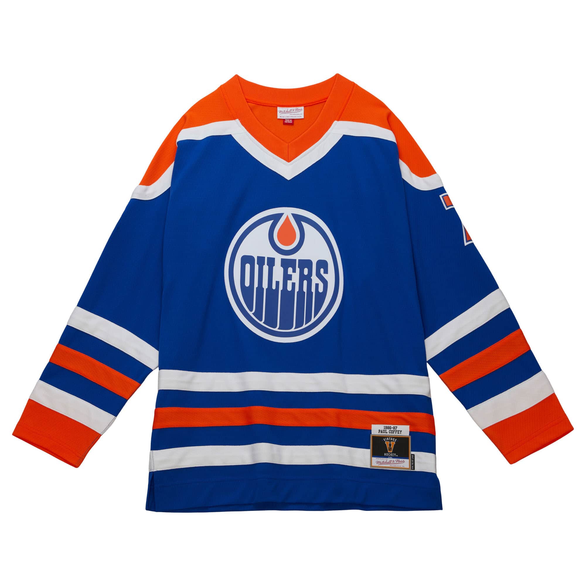 Paul Coffey #7 Edmonton Oilers 1986-87 Mitchell & Ness NHL Jersey