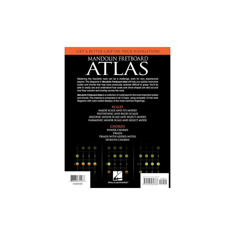 Hal Leonard Mandolin Fretboard Atlas – Thomann Ireland