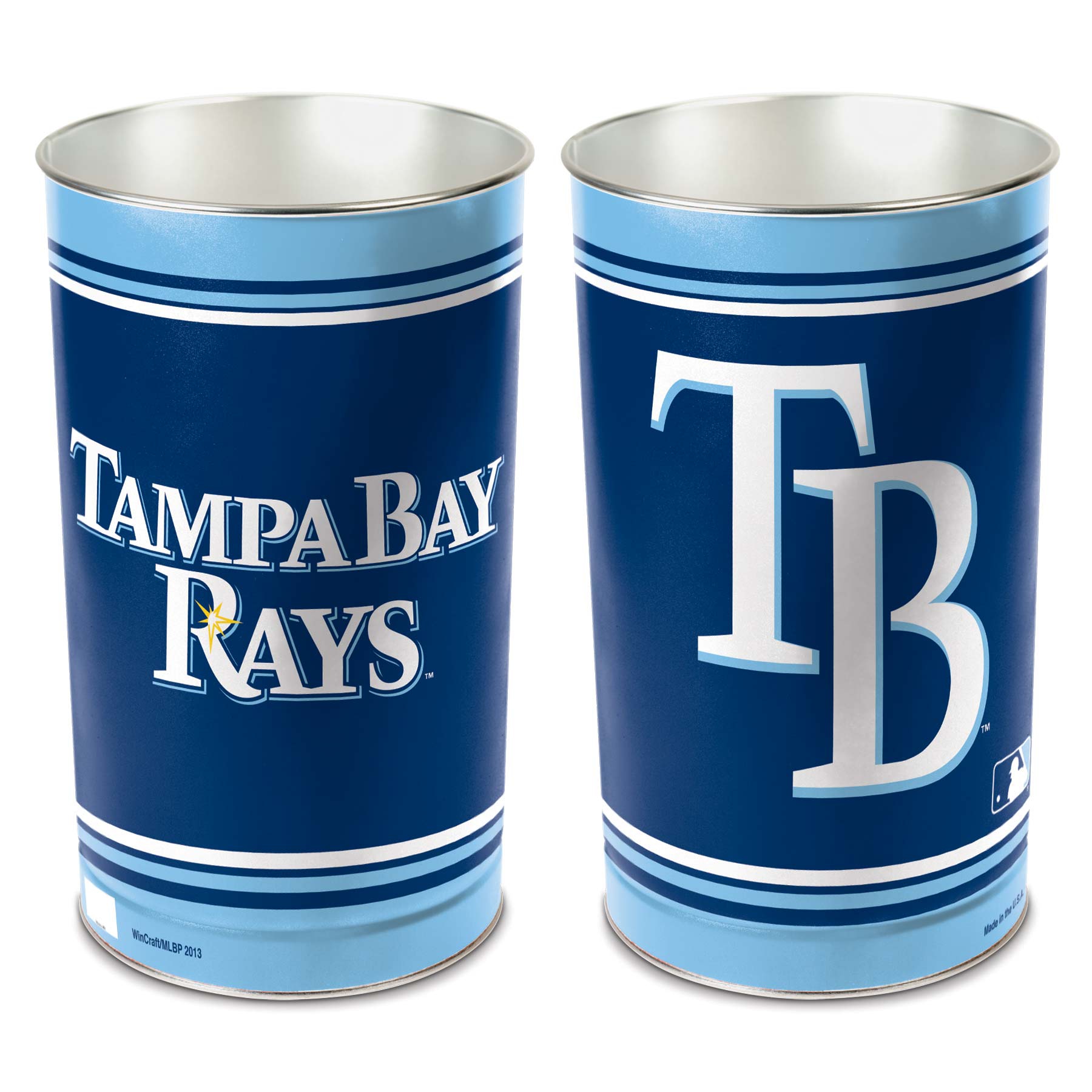 Tampa Bay Rays WinCraft Metal MLB Wastebasket